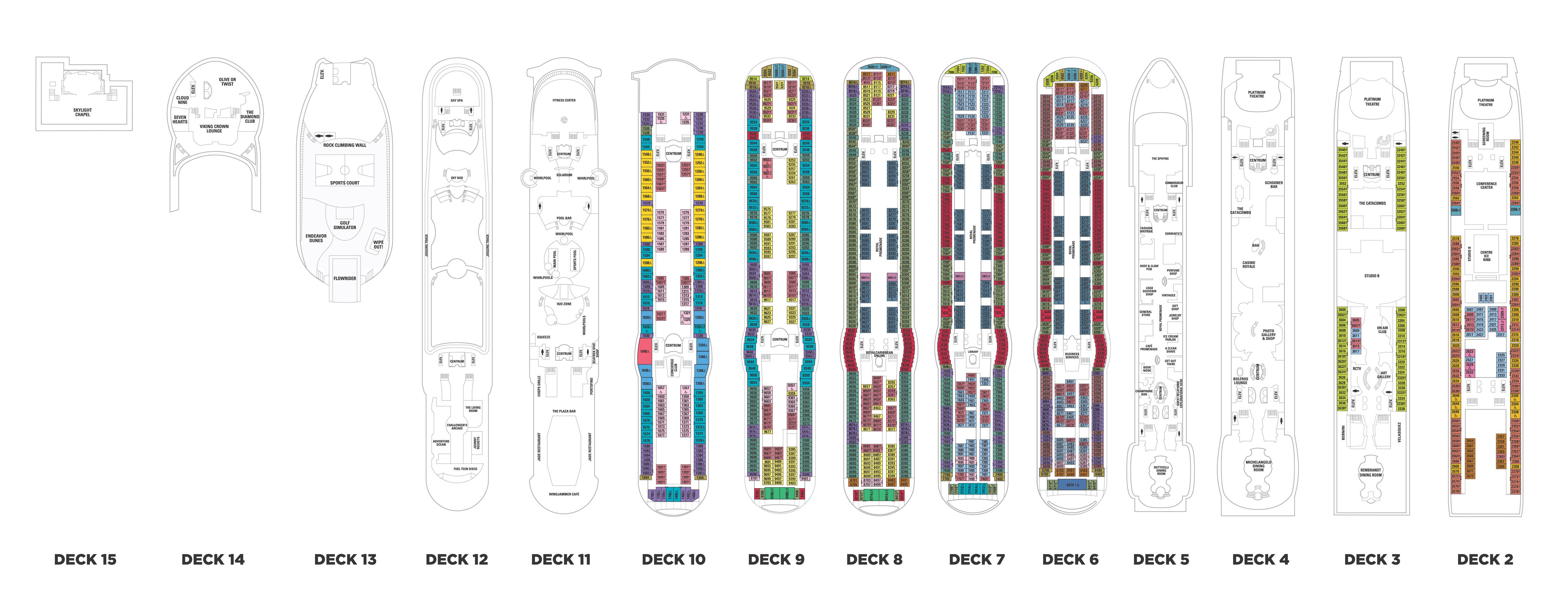 RCL Liberty of the Seas deck