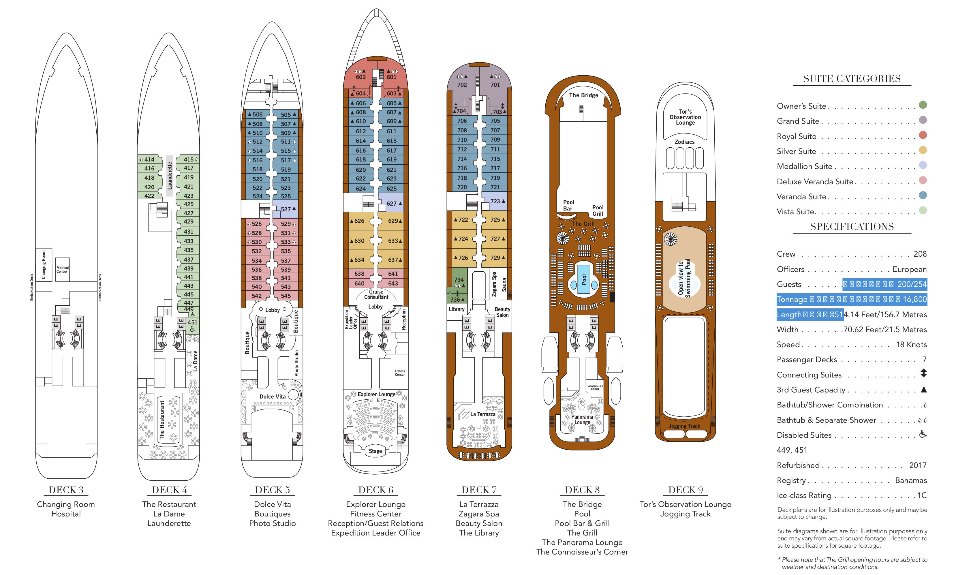 Silver Cloud Expedition deck